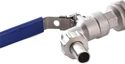 Stainless Steel Ball Valve - 1/2 Inch Weldless Bulkhead Bibcock in Saudi Arabia
