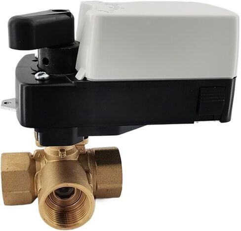DN32 G11/4" 0-10V4-20mA control Proportional Valve 3 Way Mixing Flow Electric Ball Valve AC100-240V(4-20mA,ACDC24V) in Saudi Arabia