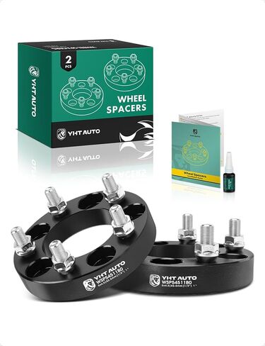 YHTAUTO 5x114.3 Wheel Spacers 2 Inch Fits Explorer, Mustang, Ranger, Grand Cherokee, Wrangler, Liberty, TJ YJ XJ MJ KJ KK ZJ, 5x4.5 5 Lug Wheel Spacers for Truck w/ 1/2"-20 Studs, 82.5mm Hub Bore in Saudi Arabia