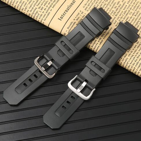 Ruuber Replacement Band Compatible with Casio G Shock AWG-M100 AWGM100B AW-590 G-7700 Watch Strap 10273059 Resin Bracelet in Kuwait