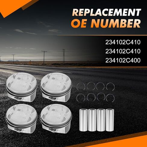 23410-2C400 مجموعة حلقات بيستونز المحرك 4 قطعة تناسب 2009-2014 جينيسيس كوبيه لسبورتاج لأوبتيما لسوناتا لسانتا في سبورت 2.0T G4KF in Saudi Arabia