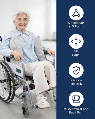 وسادة دعم جانبية للكرسي المتحرك لدعم الجانب الخلفي للكرسي المتحرك لتخفيف الضغط، وسادة إسفينية لتحسين وضعية الجلوس، ومساعدة كبار السن، وإكسسوارات الكراسي المتحركة، وسائد جانبية للكراسي. in Kuwait