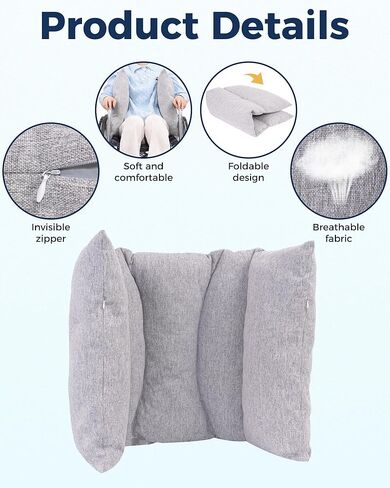 وسادة دعم جانبية للكرسي المتحرك لدعم الجانب الخلفي للكرسي المتحرك لتخفيف الضغط، وسادة إسفينية لتحسين وضعية الجلوس، ومساعدة كبار السن، وإكسسوارات الكراسي المتحركة، وسائد جانبية للكراسي. in Kuwait