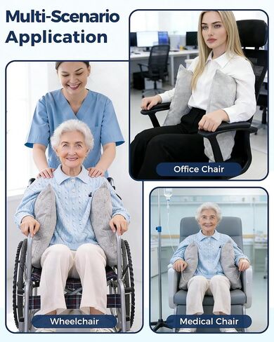 وسادة دعم جانبية للكرسي المتحرك لدعم الجانب الخلفي للكرسي المتحرك لتخفيف الضغط، وسادة إسفينية لتحسين وضعية الجلوس، ومساعدة كبار السن، وإكسسوارات الكراسي المتحركة، وسائد جانبية للكراسي. in Kuwait