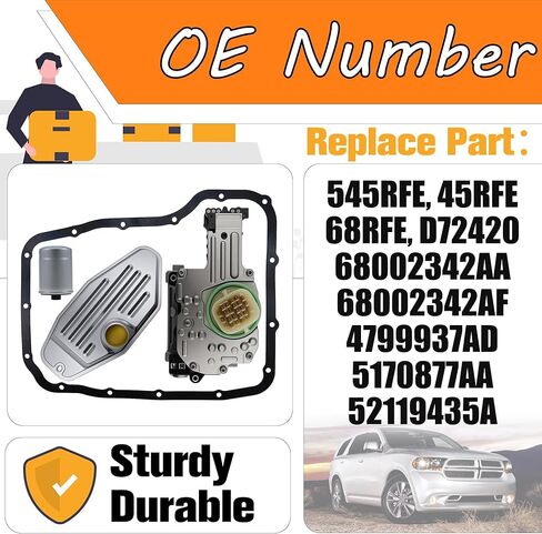 545RFE Solenoid Block Pack 545RFE Valve Service Kit Compatible for Dodge Chrysler Jeep Grand Cherokee Wrangler (white plug) in Saudi Arabia