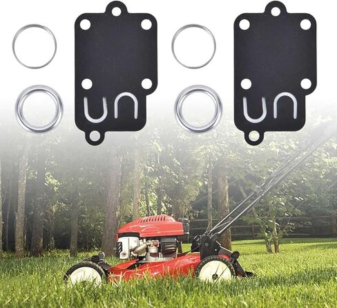 Pwshymi 2Set Sell Carburetor Diaphragm Gasket Kit with Horizontal Crankshaft, Engine Diaphragm Spring Cover Replacement for Garden Tools Machinery in Saudi Arabia