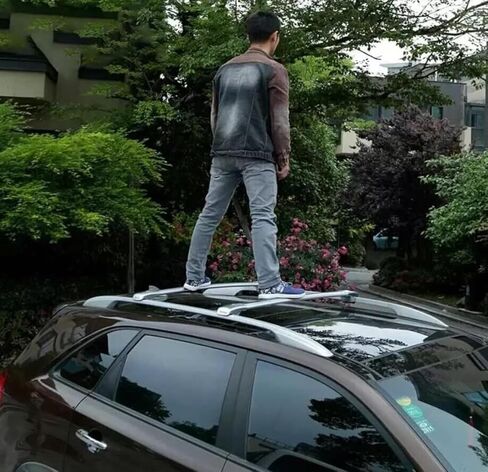 2PCS Upgraded Cross Bars Roof Rack Lockable Compatible with Hyundai Palisade Hybrid 2026 Aluminum Crossbars Cargo Carrier（Sliver） in Kuwait