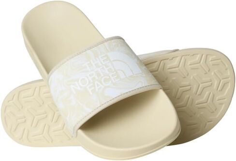 صندل Base Camp Slide III للرجال من The North Face - مبطن للغاية، إسفنج EVA، حجر الصحراء/الكثبان البيضاء، 12 in Saudi Arabia