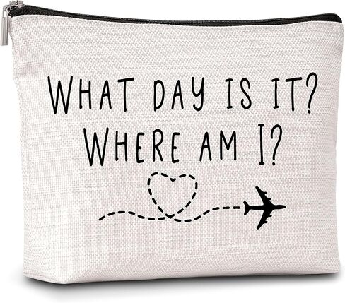 Funny Makeup Bag Let's Keep To A Minimum Today Gifts for Women Friendship Gift For Women Sister Girls Teens Friend-A11 in Saudi Arabia