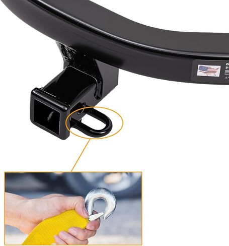 Class 3 Trailer Hitch with 2-Inch Receiver, Fits 2016–2022 Honda Pilot & 2014–2020 Acura MDX | 6,000 lbs GTW / 900 lbs TW | 8,000 lbs WD Capacity | Heavy-Duty Carbon Steel, Modular Bolt-On in Saudi Arabia