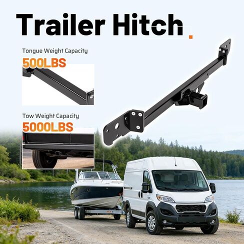 وصلة سحب مقطورة من الفئة 3، جهاز استقبال 2 بوصة متوافق مع 2014-2021 Ram ProMaster 1500 2500 3500 2022-2026 Ram ProMaster 1500 2500 3500 (باستثناء الدخول بدون مفتاح القرب عن بعد) in Saudi Arabia
