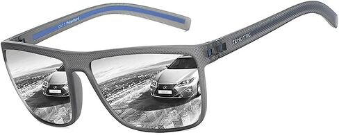 ZENOTTIC Polarized Sunglasses Men Square: Lightweight Durable TR90 Frame UV400 Protection Sun Glasses Driving Fishing Golf in Saudi Arabia