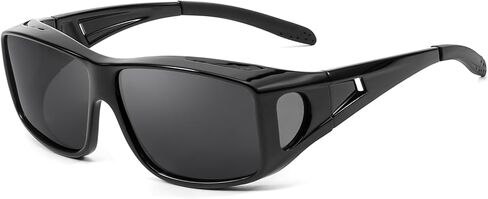 Myiaur Polarized Fit Over Glasses Sunglasses for Men Women, Wear Over Glasses with UV400 Protection Wraparound for Driving in Saudi Arabia