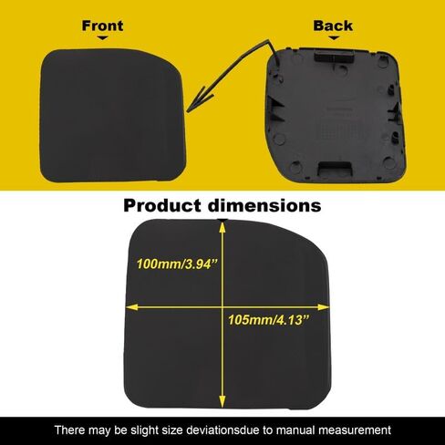 Car Front Bumper Tow Hook Cover Compatible with Nissan Versa Sedan 2015 2016 2017 2018 Trailer Cover Cap 622A0-9KM0H 622A09KM0H Small Lid Towing Eye Cap Black Right Side in Saudi Arabia