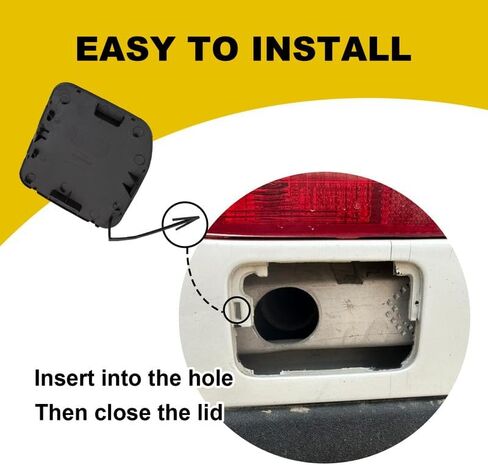 Car Front Bumper Tow Hook Cover Compatible with Nissan Versa Sedan 2015 2016 2017 2018 Trailer Cover Cap 622A0-9KM0H 622A09KM0H Small Lid Towing Eye Cap Black Right Side in Saudi Arabia