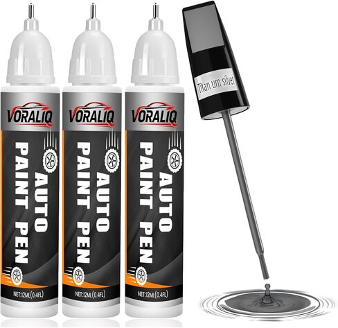 Touch Up Paint for Cars, 3-Pack - Black Car Scratch Repair Pen, Color Accurate Automotive Touch Up Paint, Long-Lasting Scratch Resistance, Fast-Drying & User-Friendly, Safe & Water-Resistant for Automotive & Household Touch-Ups in Saudi Arabia