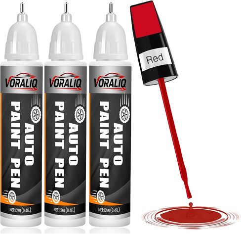 Touch Up Paint for Cars, 3-Pack - Black Car Scratch Repair Pen, Color Accurate Automotive Touch Up Paint, Long-Lasting Scratch Resistance, Fast-Drying & User-Friendly, Safe & Water-Resistant for Automotive & Household Touch-Ups in Saudi Arabia