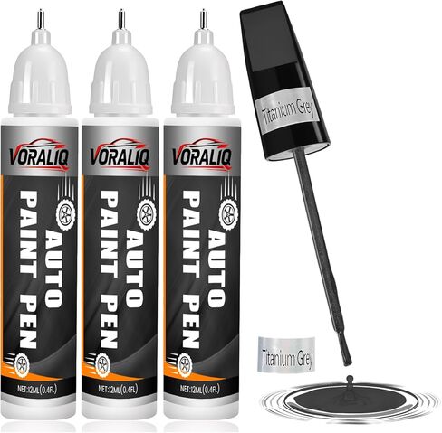 Touch Up Paint for Cars, 3-Pack - Black Car Scratch Repair Pen, Color Accurate Automotive Touch Up Paint, Long-Lasting Scratch Resistance, Fast-Drying & User-Friendly, Safe & Water-Resistant for Automotive & Household Touch-Ups in Saudi Arabia