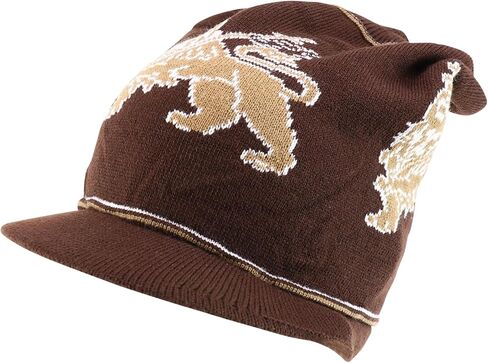 Armycrew Jamaica Rasta Lion Printed Dreadlock Deep Beanie Visor in Saudi Arabia