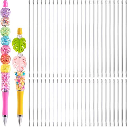 50 Pcs Rust-Resistance Stainless Steel Pen Extenders for Beadable Pens, Beadable Pen Extender Rods, Metal Blank Bars for Beadable Pens (3.81 Inches) in Saudi Arabia
