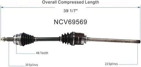 Front Left CV Axle Assembly, 1X CV Axle Automotive Replacement Constant Velocity Half-Shaft Assemblies for RX330 2005 in Saudi Arabia