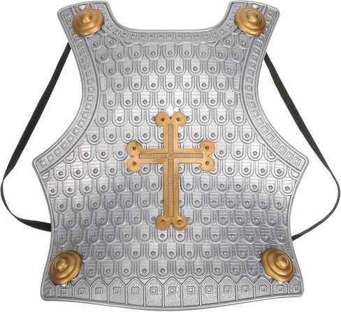 VALICLUD Children S Armor Shield Roman Chest Plate Costume Wearable Cross Breastplate for Kids Lightweight Plastic Knight Armor for Halloween Cosplay Party Grey in Saudi Arabia