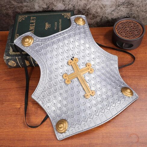VALICLUD Children S Armor Shield Roman Chest Plate Costume Wearable Cross Breastplate for Kids Lightweight Plastic Knight Armor for Halloween Cosplay Party Grey in Saudi Arabia