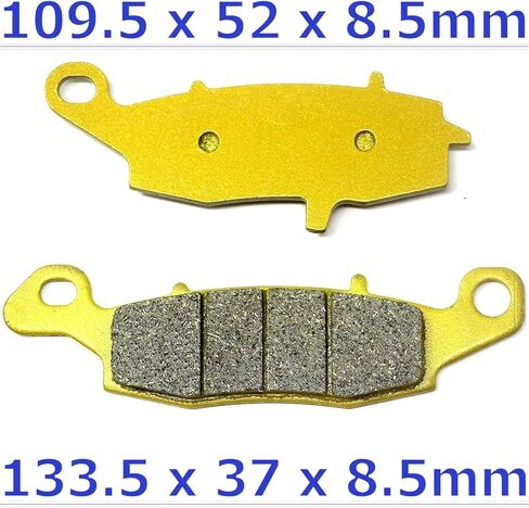 Front Rear Brake Pads for Kawasaki VN 1500 Vulcan Nomad 2001-2005 - VN 1600 Vulcan 2001-2008 - VN 1700 Vulcan Nomad Classic Tourer 2009-2014 - ZR750F 1999-2005 FA231 FA229 Brakes MC0146 in Saudi Arabia