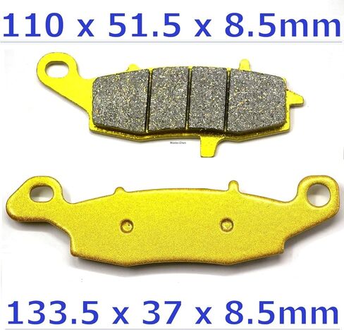 Front Rear Brake Pads for Kawasaki VN 1500 Vulcan Nomad 2001-2005 - VN 1600 Vulcan 2001-2008 - VN 1700 Vulcan Nomad Classic Tourer 2009-2014 - ZR750F 1999-2005 FA231 FA229 Brakes MC0146 in Saudi Arabia