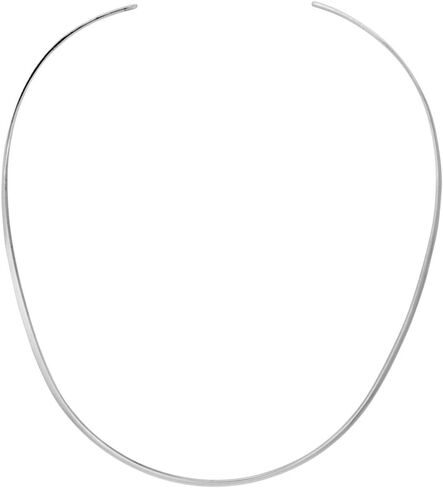 Sterling Silver Wire Choker Collar Necklace Handmade 3/32 inch in Saudi Arabia