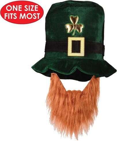 Beistle 30706 Plush Leprechaun Party Hat with Beard in Saudi Arabia