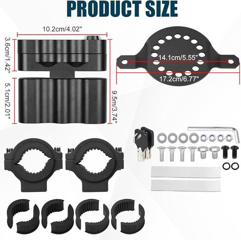 1''-2'' Roll Bar Gas Tank Water Can Pack Mount,Oil Mounting Holder Gasoline Pack Fuel Container Mount with Locks Compatible with for ATV UTV Polaris Pioneer Can Am Maverick Commander Talon in Kuwait