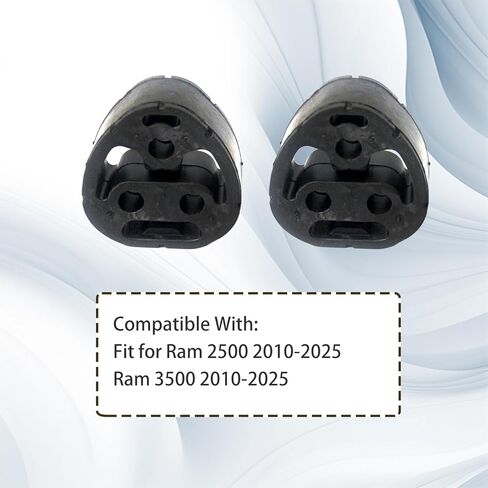 عازل دعم عازل كاتم الصوت 2 قطعة متوافق مع Ram 2500 3500 2010-2025 استبدال 52014091AE 52014091AB 52014091AC in Kuwait