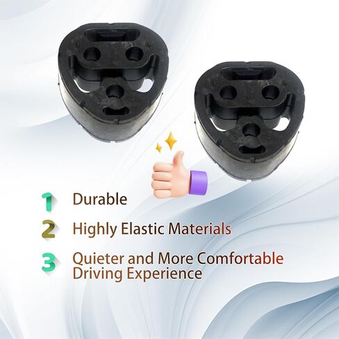 عازل دعم عازل كاتم الصوت 2 قطعة متوافق مع Ram 2500 3500 2010-2025 استبدال 52014091AE 52014091AB 52014091AC in Kuwait