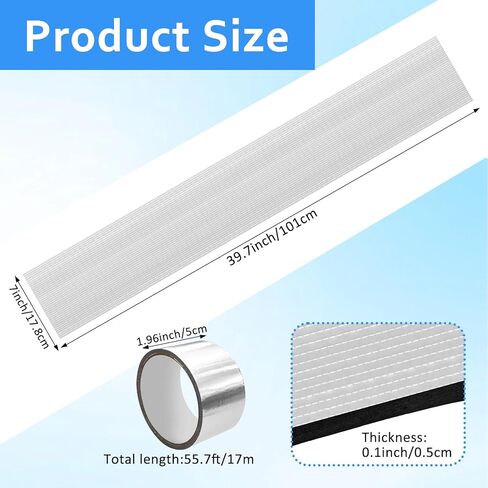 40"x7" Battery Insulation Kit – Car Battery Insulated Thermal Blanket for Cold Temperature Protection, Winter Heat Shield Cover for Vehicle, Truck, RV Batteries (Thickness 5mm, 1PC) in Kuwait