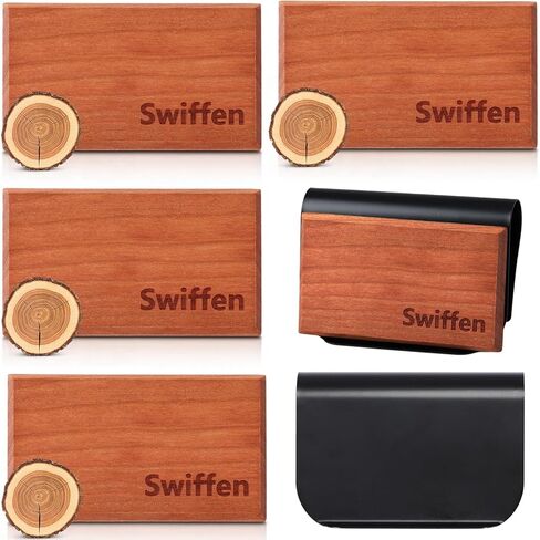 8 Pcs 8 Scents Car Wood Air Freshener Set Wood Fragrance Automotive Odor Eliminator for Visor Clip Vehicle Scent Diffuser with Amber, Coconut, Grove, Ocean and Other Refills, Clip Included in Saudi Arabia