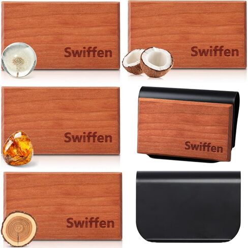 8 Pcs 8 Scents Car Wood Air Freshener Set Wood Fragrance Automotive Odor Eliminator for Visor Clip Vehicle Scent Diffuser with Amber, Coconut, Grove, Ocean and Other Refills, Clip Included in Saudi Arabia