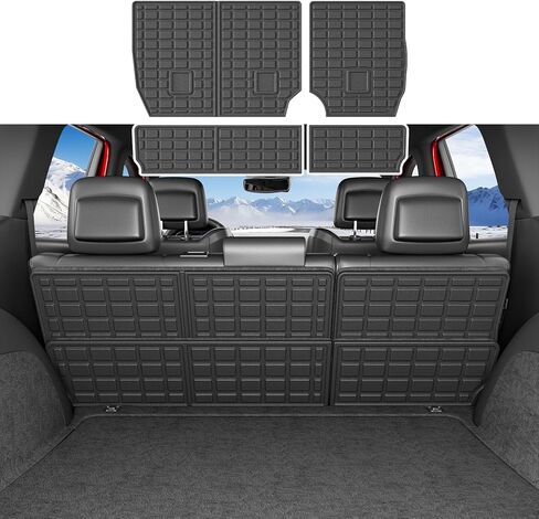 Backrest Mat Compatible with 2011-2021 Jeep Grand Cherokee Cargo Liner TPE Back Seat Protector Replacement for 2011-2021 Jeep Grand Cherokee Accessories (Backrest Mat) in Kuwait