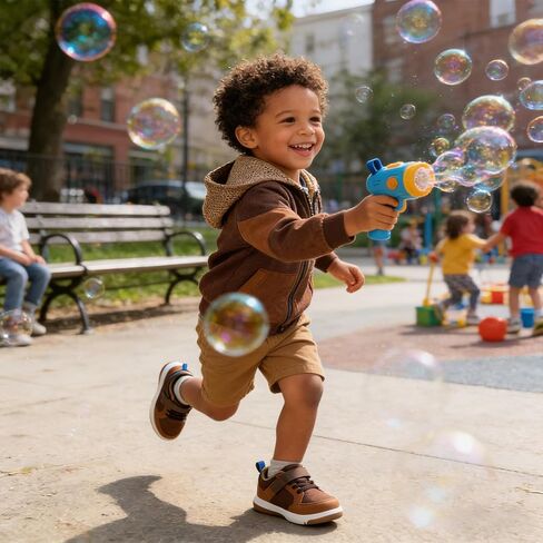 SKYWHEEL Toddler Boy Shoes Casual Sneakers with Hook and Loop Easy On and Off Breathable Mesh Upper Lightweight Tennis Shoes for Toddlers with Comfort Soft Non-Slip Outsole for Everyday in Saudi Arabia