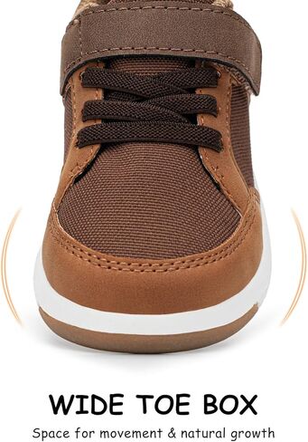 SKYWHEEL Toddler Boy Shoes Casual Sneakers with Hook and Loop Easy On and Off Breathable Mesh Upper Lightweight Tennis Shoes for Toddlers with Comfort Soft Non-Slip Outsole for Everyday in Saudi Arabia