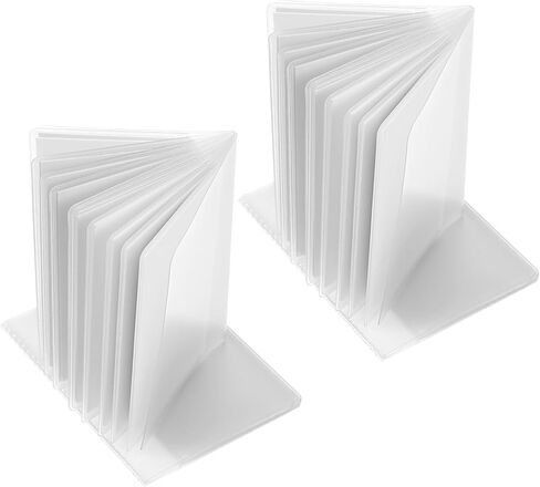 cobee 4 Pack Plastic Wallet Insert Credit Card Holder, Clear Credit Card Holder Wallet Insert with 10 Page 20 Slots and 10 Page 10Slots Wallets Inserts for ID Credits Membership Shopping BusinessCard in Saudi Arabia
