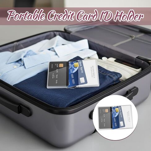 cobee 4 Pack Plastic Wallet Insert Credit Card Holder, Clear Credit Card Holder Wallet Insert with 10 Page 20 Slots and 10 Page 10Slots Wallets Inserts for ID Credits Membership Shopping BusinessCard in Saudi Arabia