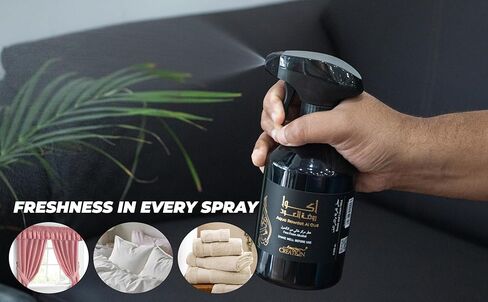 Aqua Rawdat Al Oud Room & Linen Mist – Long-Lasting Alcohol-Free Air Freshener for Home, Upholstery, Carpets, Bed Linen & Clothes – 17 fl oz / 500ml in Saudi Arabia