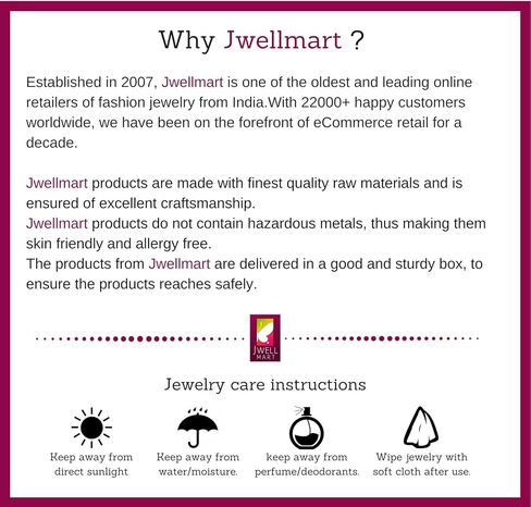 Jwellmart فضية عرقية بوهومية تقليدية مزينة باللؤلؤ تصميم بيان مؤكسد كبير الحجم Maang Tikka/Maang Tika للنساء in Saudi Arabia