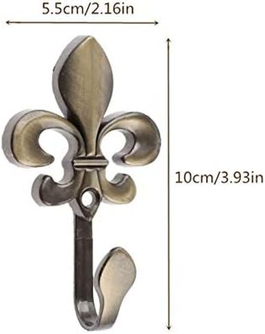 Curtain Tieback Hooks,2PCS Curtain Tieback Holders,Bronze Metal Flower Wall Hooks for Curtain,Towel,Cloth, Coat in Saudi Arabia