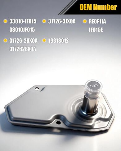 RE0F11A JF015E Transmission Filter Oil Pan Gasket Kit for Nissan 2012-2019 Versa, 2014-2019 Versa Note, 2013-2019 Sentra Note Replaces# 33010-JF015 31726-28X0A 31726-3JX0A 19318012 in Saudi Arabia