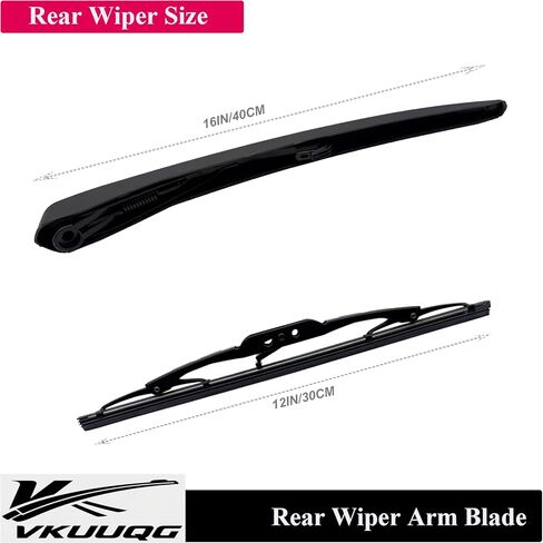 Rear Windshield Wiper Blade Arm Kit Replacement for GMC Terrain 2018-2020, Chevrolet Equinox 2018-2020, Chevrolet Bolt EV 2017-2020, Buick Envision 2016-2020 | Fit Replaces OEM 22894224 in Kuwait