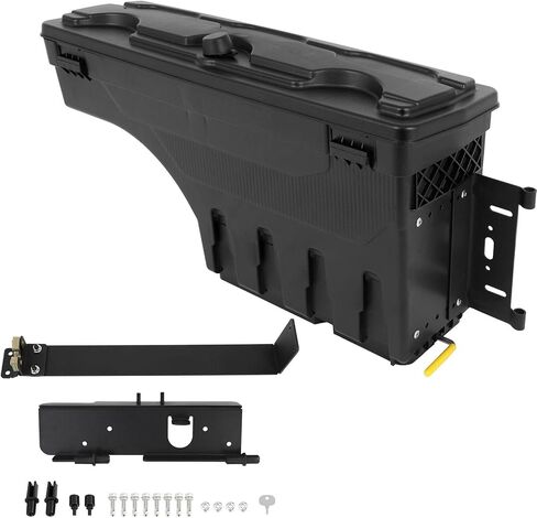 سرير صندوق أدوات بلاستيكي أسود من جانب الركاب الأيمن لفورد لـ F250 SuperDuty 1999-2016 لـ F350 SuperDuty 1999-2016 لـ F450 SuperDuty 1999-2016 in Kuwait