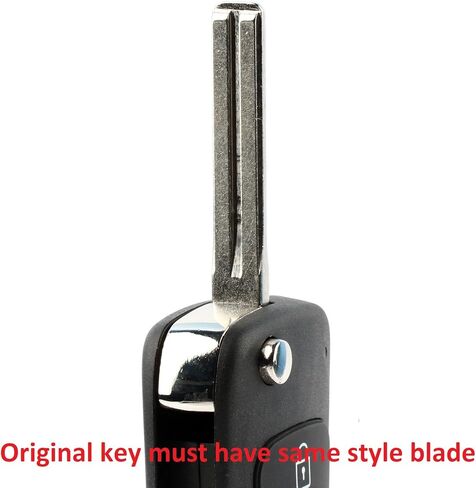 KeylessOption دخول بدون مفتاح عن بعد غير مقطوع فارغ فليب مفتاح السيارة شفرة فوب شل الغطاء الخارجي لكيا (حزمة من 2) in Saudi Arabia