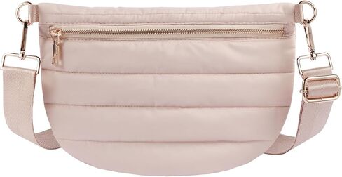 حقائب بوم للنساء حقائب كروس مبطنة عبر الجسم، حقائب فاني باك، حزام منتفخ، محفظة للنساء in Kuwait